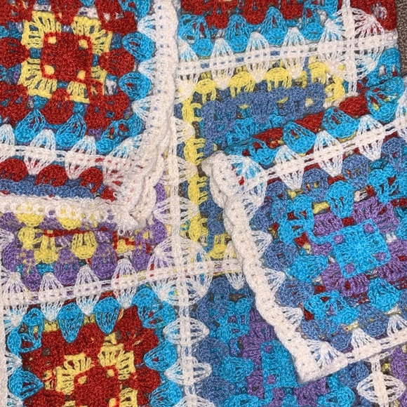 Knit cardigan multicolor long sleeve, classic,‎ loose fit, - Picture 13 of 13